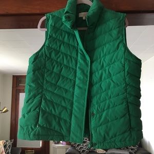 Green Talbots Vest with pockets